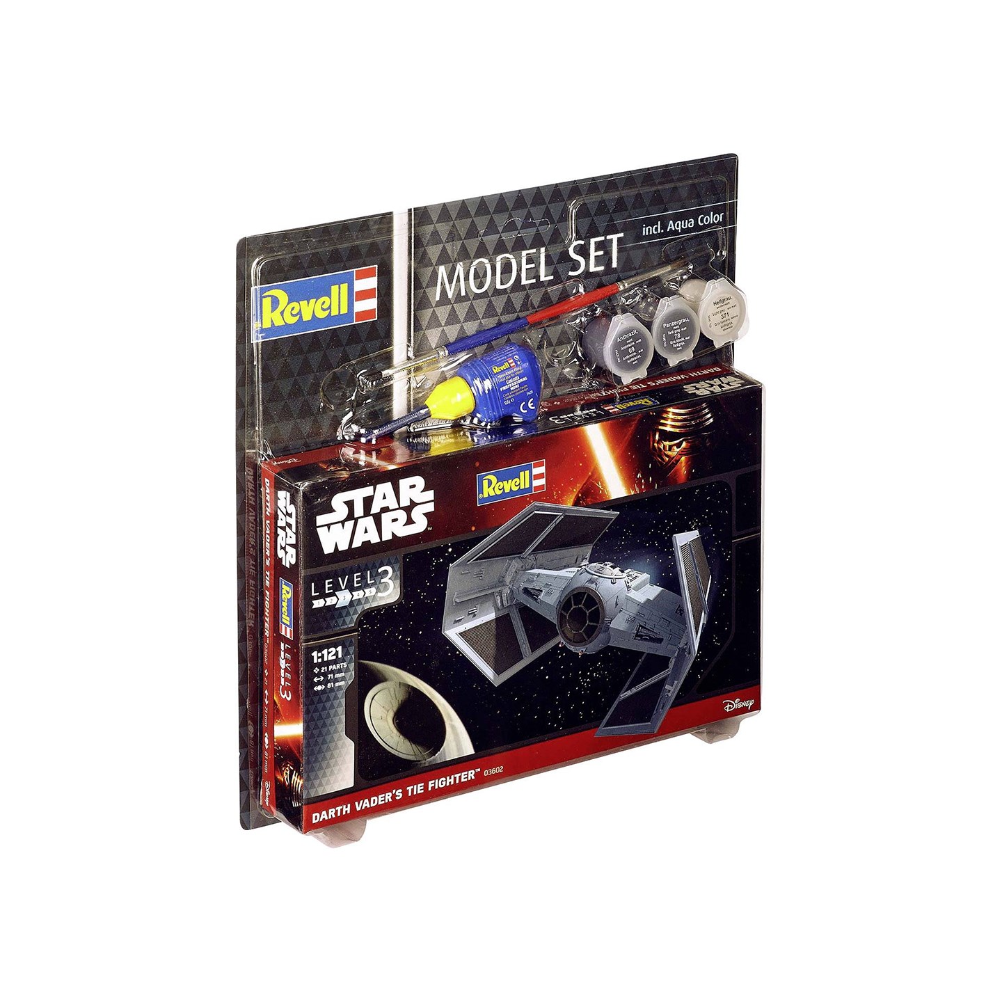Star Wars Darth Vader Tie Starter Set Revell 1:121 Byggsats