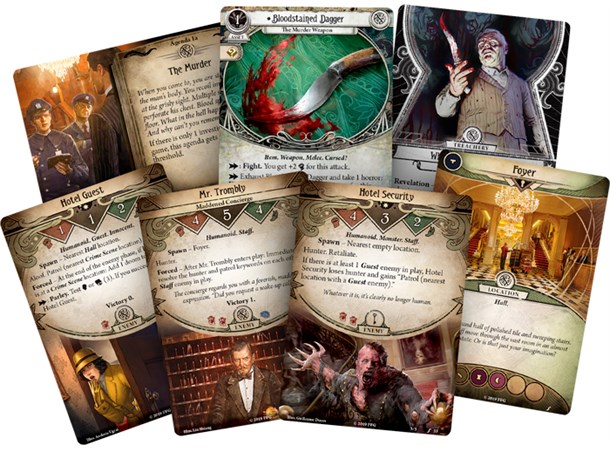 Arkham Horror TCG Murder Excelsior Hotel Expansion till Arkham Horror Card Game 
