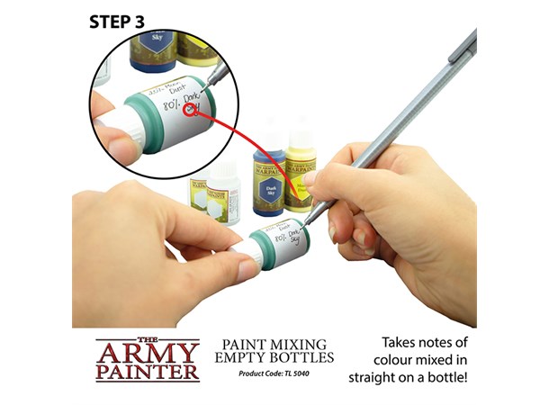 Army Painter Paint Mixing Empty Bottles 12 ml flaskor - 6 st 