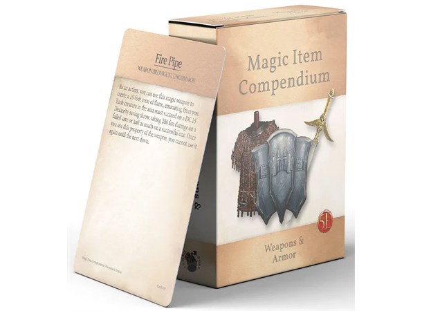 D&D Cards Magic Item Compendium Weapons Weapons & Armor 
