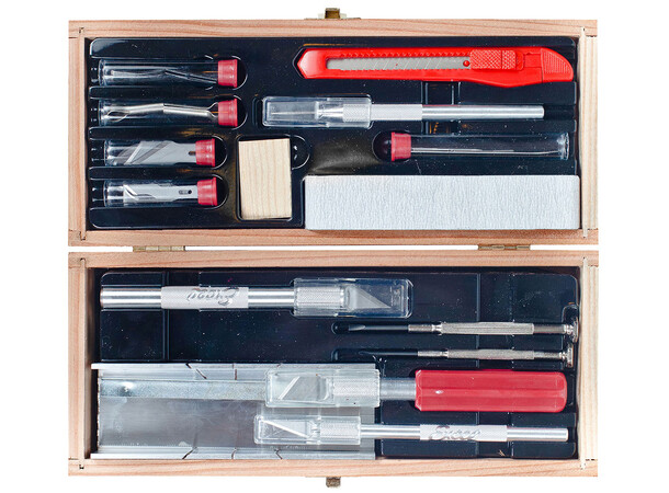 Deluxe Knife & Tool Set Exklusiv hobbyverktygssats 