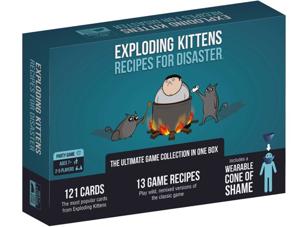 Exploding Kittens Recipes for Disaster Frittstående samlarpaket m/121 Kort 