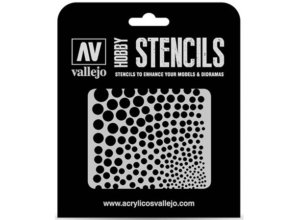 Hobby Stencils Circle Textures Vallejo 