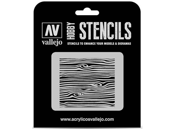 Hobby Stencils Wood Texture v2 Vallejo 