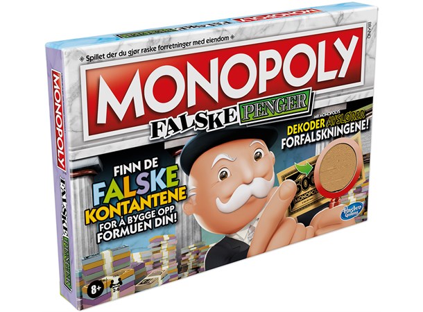 Monopoly Falske Penger Brettspill Norsk utgave 