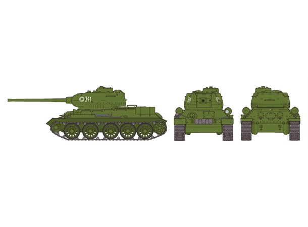 Russian Medium Tank T-34-85 Tamiya 1:48 Byggsats 