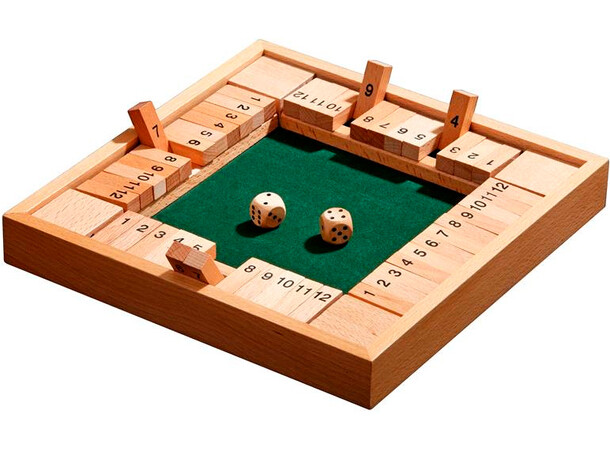 Shut the Box 12er - 4 Sidor/4 spelare 
