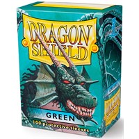 Sleeves Classic Green x100 - 63x88 m/box Dragon Shield Kortskydd m/deckbox