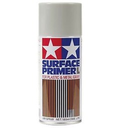 Tamiya Fine Surface Primer L Gray 180ml Spray Can Plastic/Metal