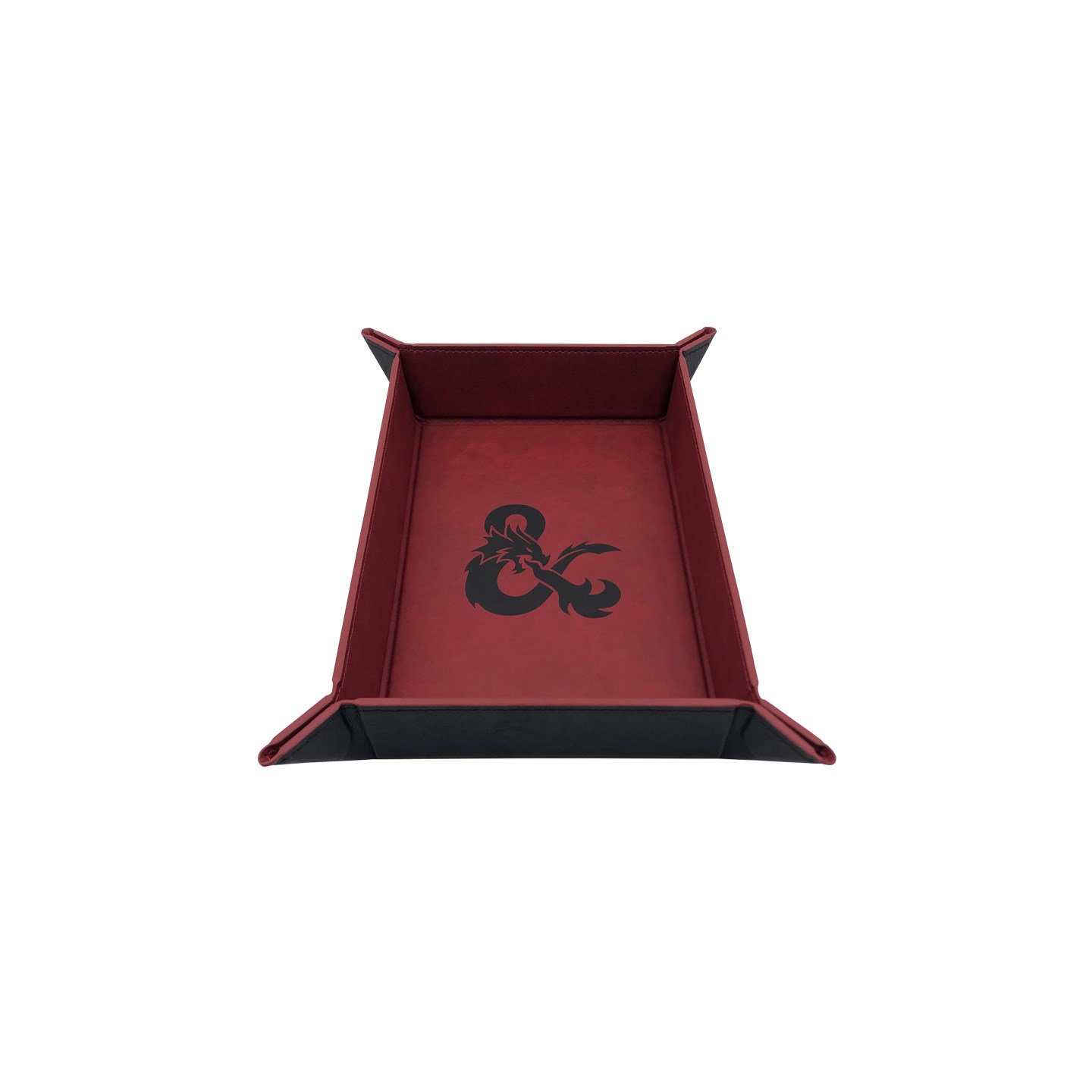 RPG Dice Tray Foldbart D&D Fällbar tärningsbricka i läder