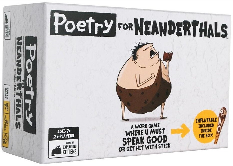 Poetry for Neanderthals Brädspel Från skaparna av Exploding Kittens