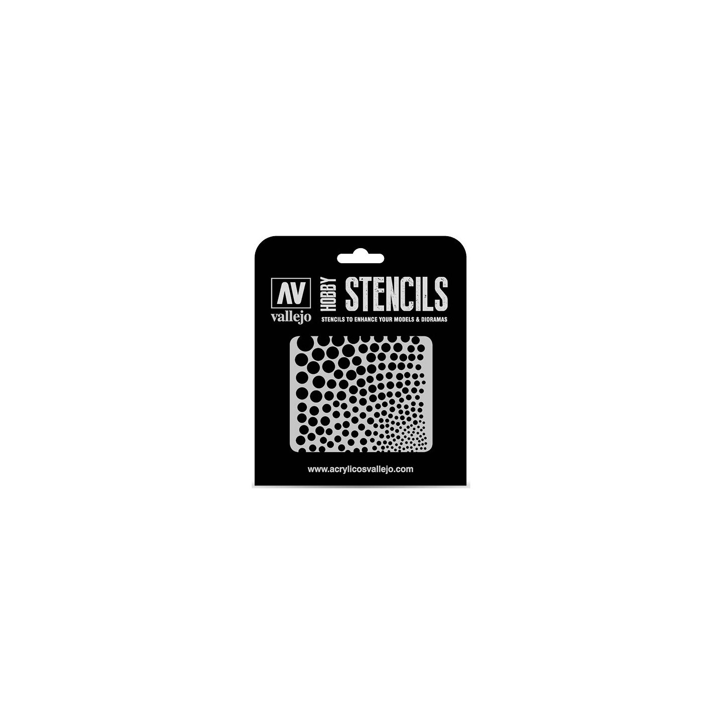Hobby Stencils Circle Textures Vallejo