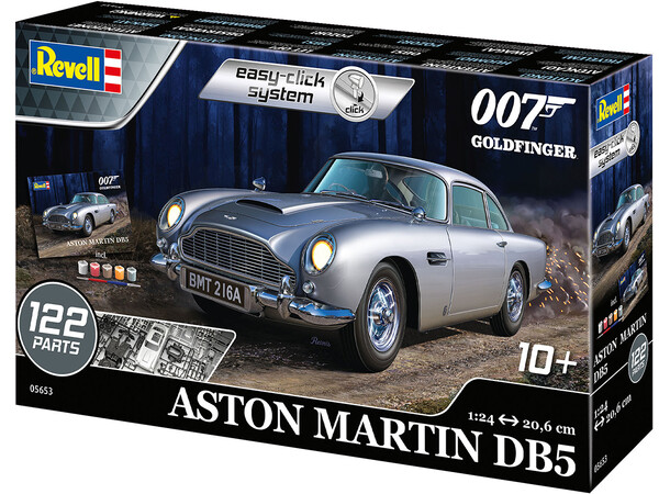 007 Aston Martin DB5 Starter Set James Bond Revell 1:24 Byggsats 