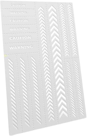 Flexible Stencils - Caution Strips Green Stuff World