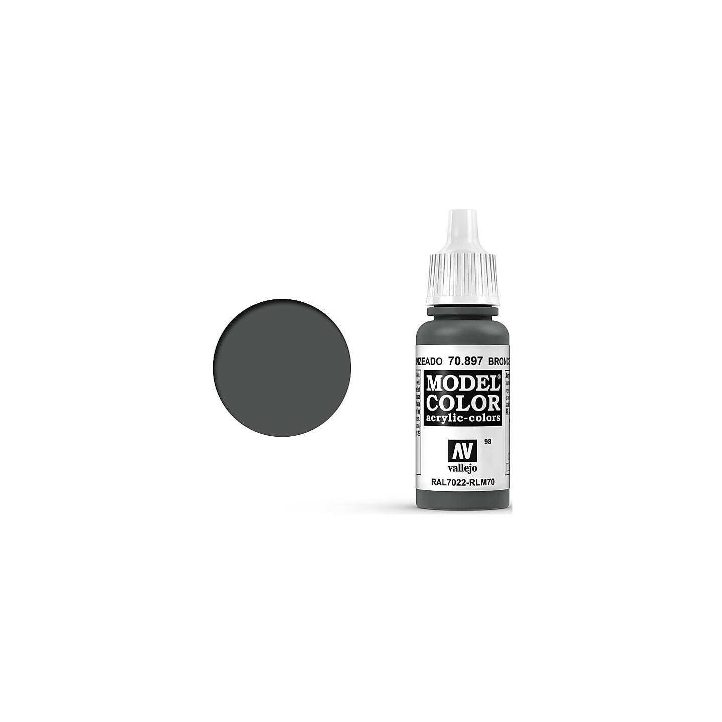 Vallejo Model Color Bronze Green 17ml
