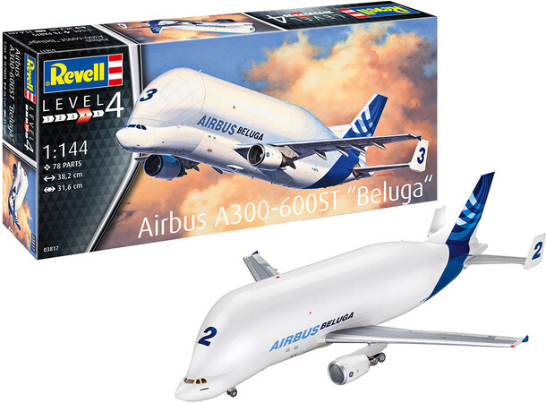 Airbus A300-600ST Beluga Revell 1:144 Byggsats 