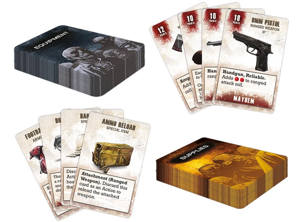 All Out War Supply & Item Deck The Walking Dead Miniatures Game 