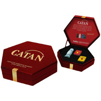 CATAN Robber & Metal Dice Opalite 