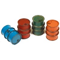 Civilian Fuel Drums - 4 stk Vallejo Scenics