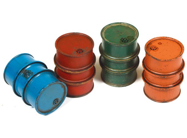 Civilian Fuel Drums - 4 stk Vallejo Scenics 