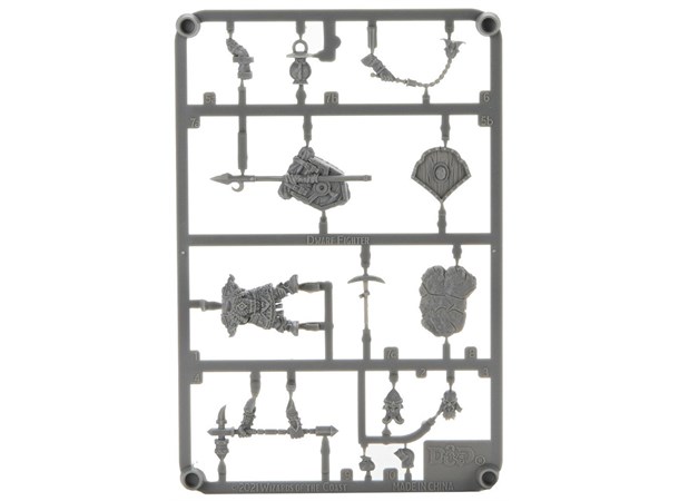 D&D Figur Frameworks Dwarf Fighter Male 
