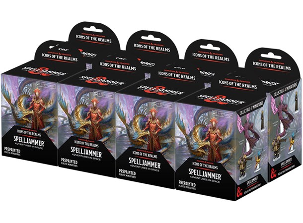 D&D Figur Icons Spelljammer Brick Display - 8 bokser á 4 figurer per boks 