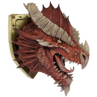 D&D Red Dragon Trophy Plaque 50th Anniv. 3D Wall Art - 84 x 51 x 65 cm