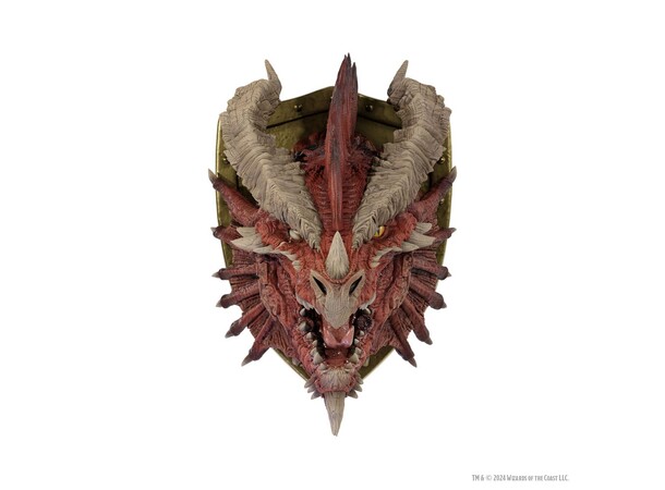 D&D Red Dragon Trophy Plaque 50th Anniv. 3D Wall Art - 84 x 51 x 65 cm 