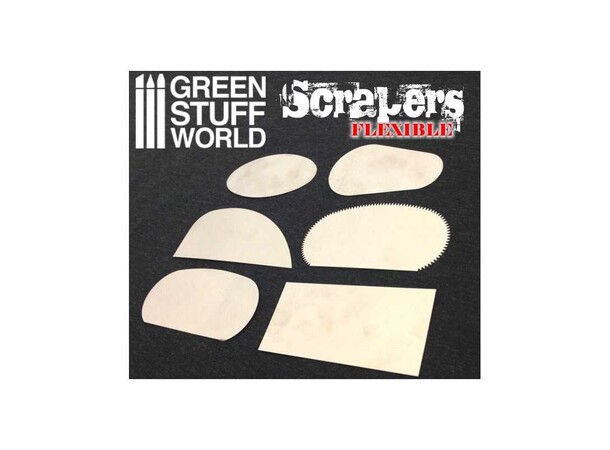 Flexible Steel Scrapers (6 st) Green Stuff World 