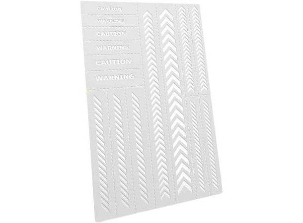 Flexible Stencils - Caution Strips Green Stuff World 