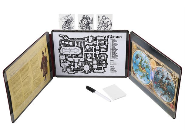Game Master Screen - Blood Red Dragon Shield Roleplaying 