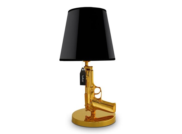 Golden Gun Beretta Pistol Lampa 