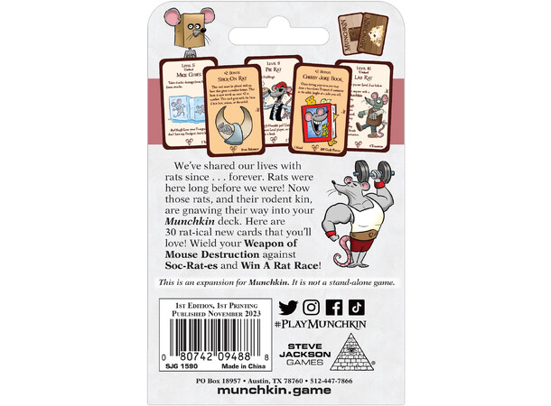 Munchkin Rats Expansion Expansion till Munchkin 