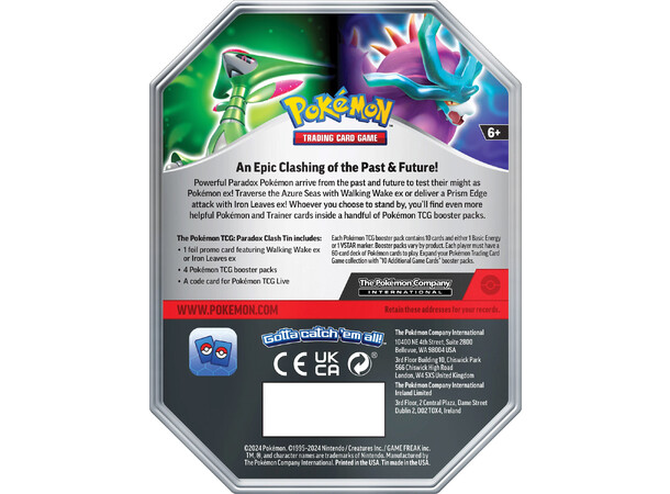 Pokemon Tin Box Iron Leaves ex 