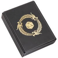 RPG Dice Companion Iron Grey Dragon Shield Roleplaying