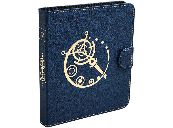 RPG Spell Codex Portfolio Midnight Blue Dragon Shield Roleplaying 