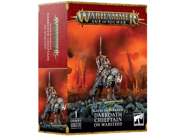 Slaves to Darkness Darkoath Chieftain on Warsteed - Warhammer Age of Sigmar 
