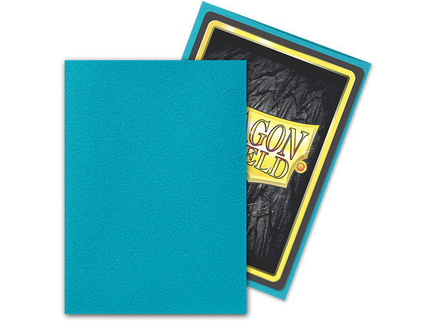 Sleeves Matte Turquoise x100 66x91 Dragon Shield Kortskydd m/deckbox 