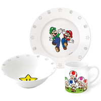 Super Mario Frukostset - 3 delar 