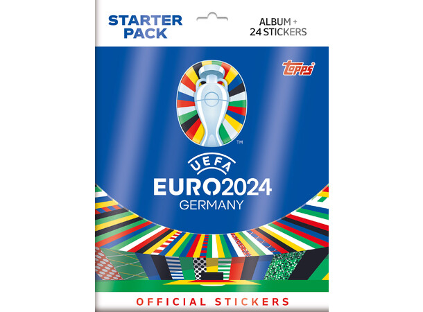 UEFA Euro 2024 STICKERS Starter Pack Topps Klistremerker 