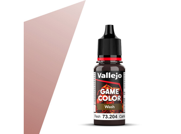 Vallejo Game Color Flesh Wash 18ml - Wash 
