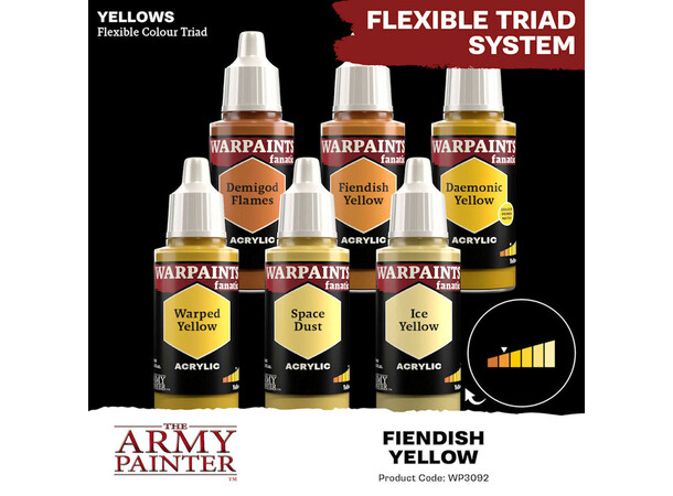 Warpaints Fanatic Fiendish Yellow Army Painter 