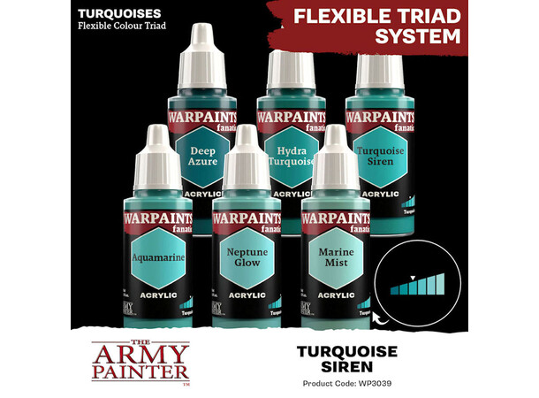 Warpaints Fanatic Turquoise Siren Army Painter 