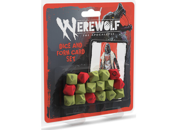 Werewolf Apocalypse RPG Dice & Card 