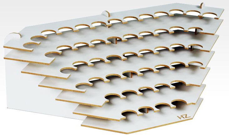 Hobbyzone Corner Large Paint Stand 26mm Plats för 49 målningar