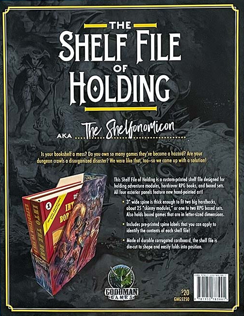 Shelf File of Holding Perm Förvaring av RPG-böcker