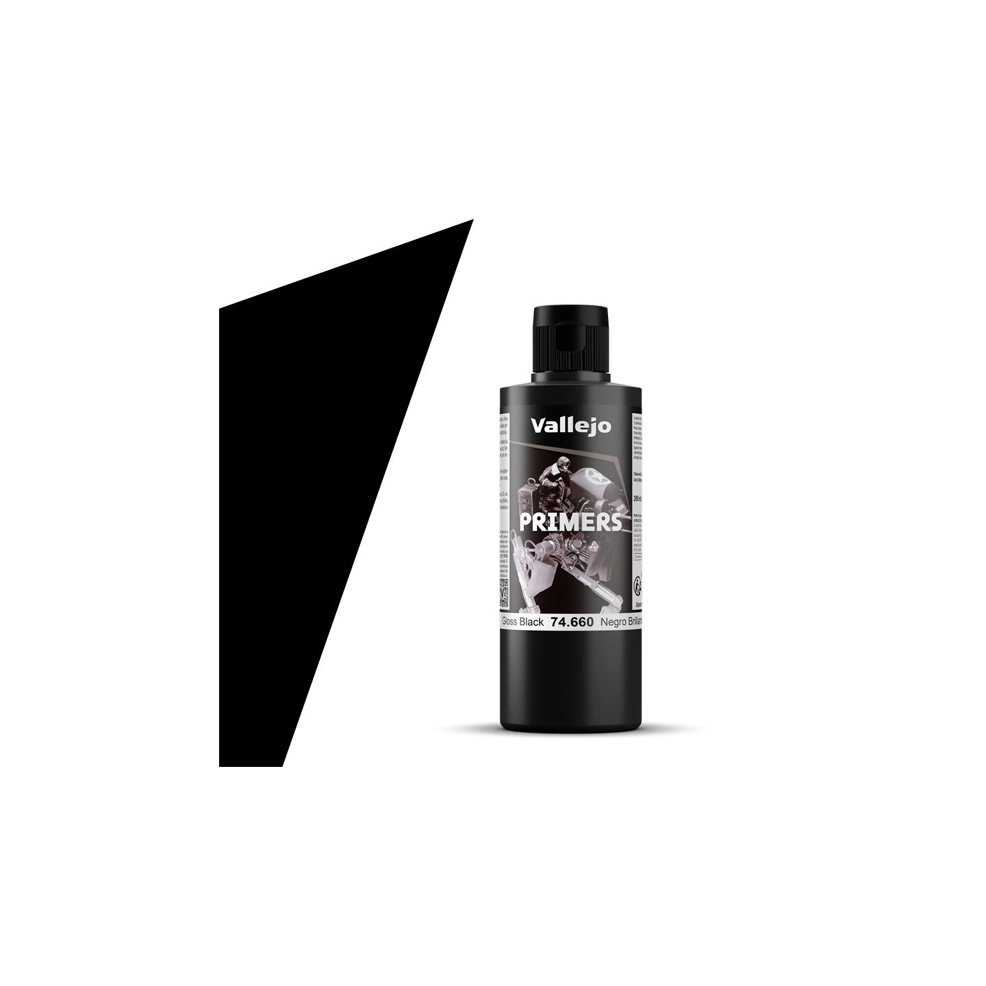 Vallejo Surface Primer Gloss Black 200ml