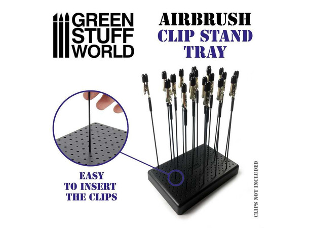 Bas för färg Klämmor för airbrush Green Stuff World Airbrush Clip Board 