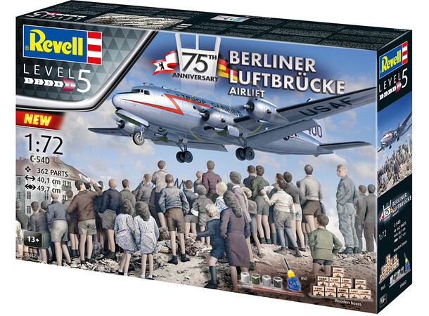 Berliner Luftbrucke Airlift 75th Anniv. Revell 1:72 Byggsats 