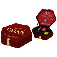 CATAN Robber & Metal Dice Tigers Eye 